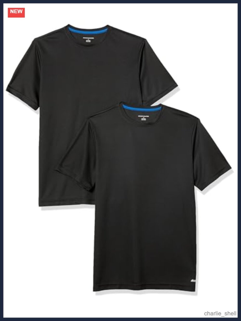 Men's Moisture Wicking Performance Tech Workout T-Shirt 2 Pack